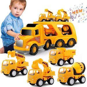 Kids Toys Car for Boys: Boy Toy Trucks for 1 2 3 4 5 6 Year Old Boys Girls